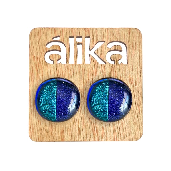 Aretes Chicos Mosaico Redondos (Brillosos)