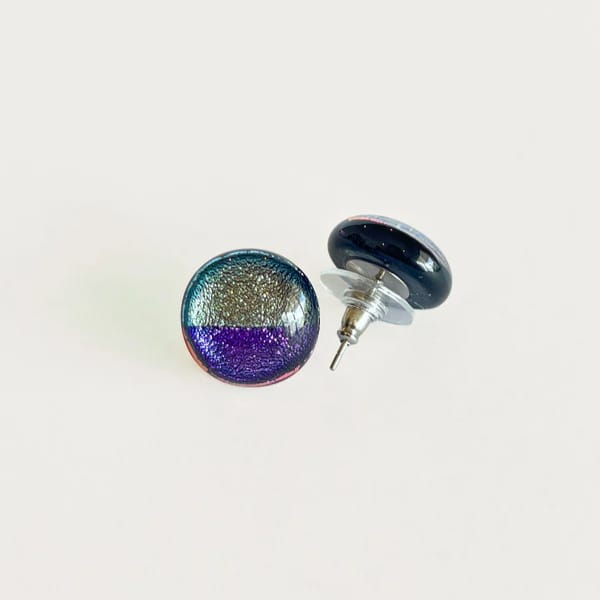 Aretes Chicos Mosaico Redondos (Brillosos)