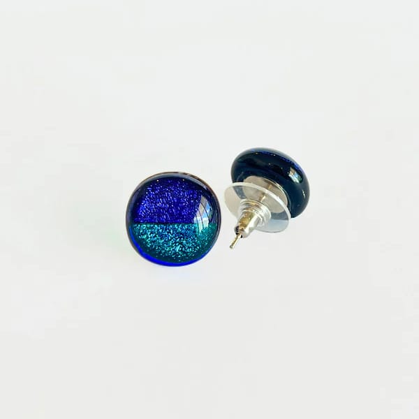 Aretes Chicos Mosaico Redondos (Brillosos)