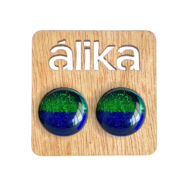 Aretes Chicos Mosaico Redondos (Brillosos)