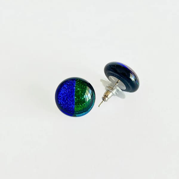 Aretes Chicos Mosaico Redondos (Brillosos)