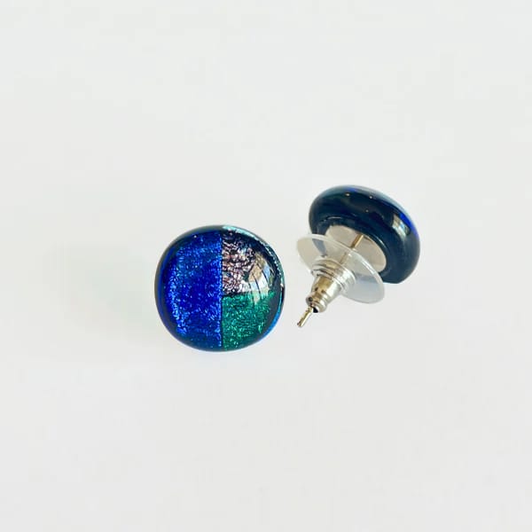 Aretes Chicos Mosaico Redondos (Brillosos)