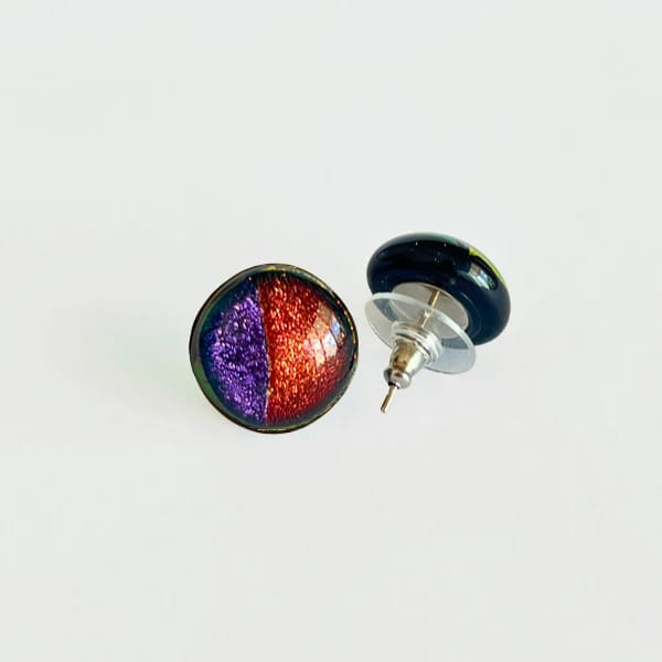 Aretes Chicos Mosaico Redondos (Brillosos)